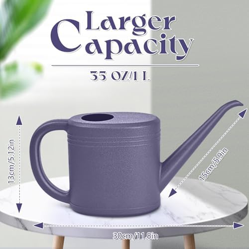 Grip Watering Can for Garden Indoor Plants Outdoor Plant House Flower - 1/4 Gallon - Purple - Image 2