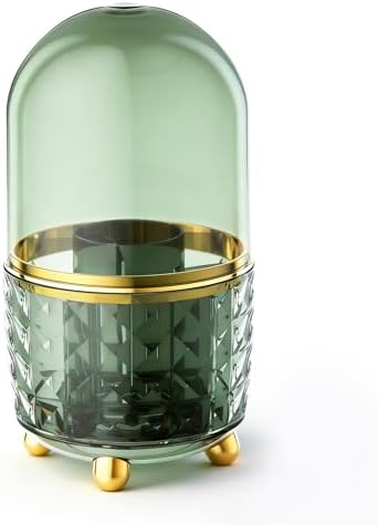 GOTOBA 360° Rotating Dust-Proof Multi-Purpose Storage Organizer - Perfect for Silverware, Utensils (Forks, Knives) & Makeup Brushes, Countertop Holder for Kitchen & Vanity by GOTOBA