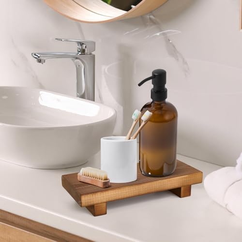 Solid Wood Display Riser, Farmhouse Stand for Bathroom & Kitchen - Image 6