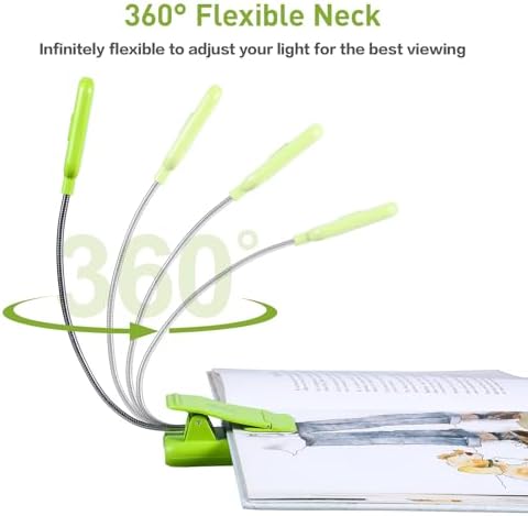 VAVOFO Rechargeable Reading Light, Clip on Book Light for Reading in Bed - Image 6