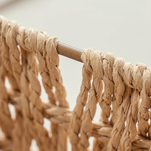 GIB Small Wicker Woven Storage Baskets for Organizing with Handle and Liner - Image 6