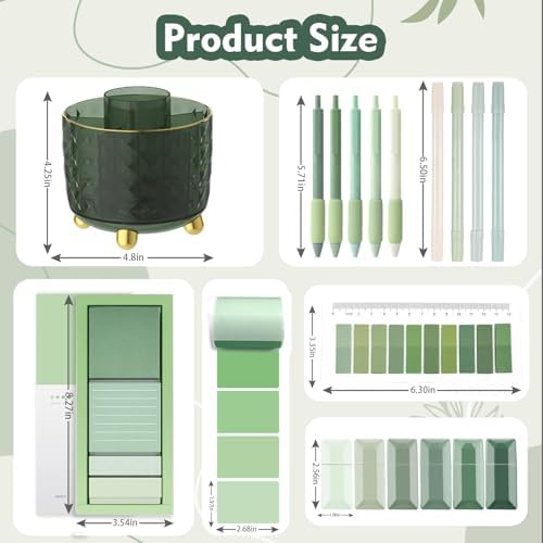Green Desk Accessories, Sage Green Office Supplies for Office Clerks - Image 2