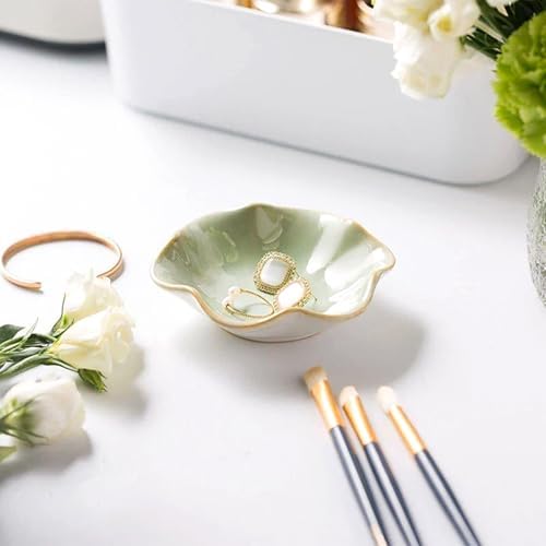3pcs Jewelry Dish, Ceramic Ring Dish Tray for Women, Small Trinket Tray Key Bowl, Decorative Plate for Earrings Rings Necklaces Keys, Ring Holder for Women Friends Sisters Mother - Image 6