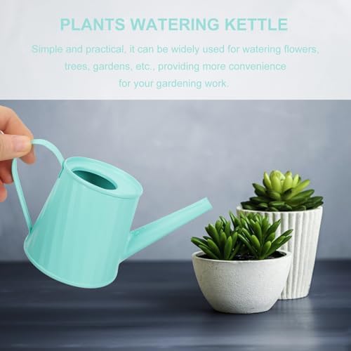 GANAZONO Small Watering Can for Indoor Gardening Portable Green Metal Succulent Watering Pot Compact Bottle and Home Decor - Image 5
