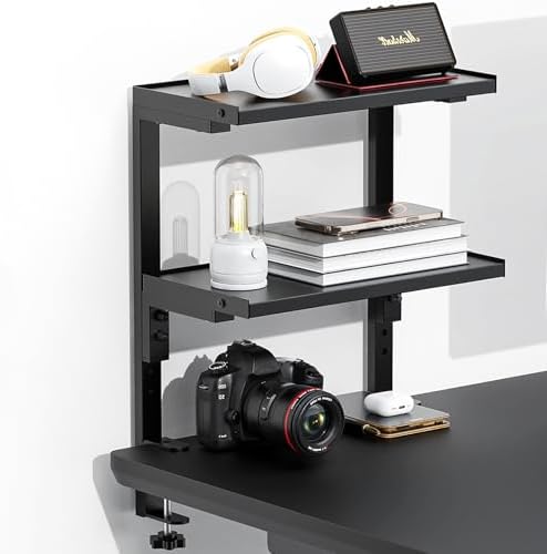 Spacrea 2 Tier Clamp on Desk Shelf by Spacrea