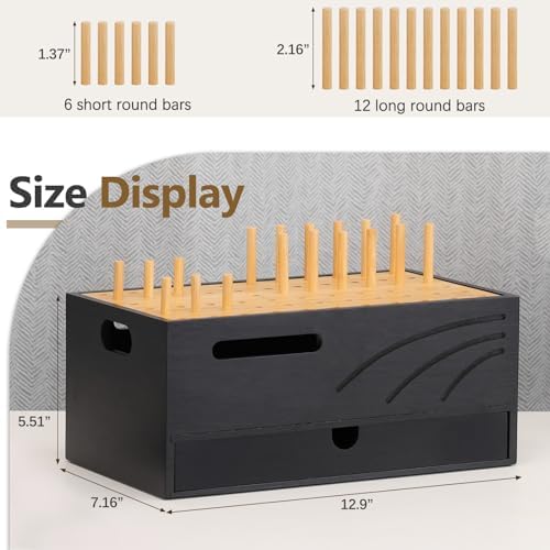 Cozivolife Bamboo Charging Station for Multiple Devices, 12.9" with Drawer - Image 6
