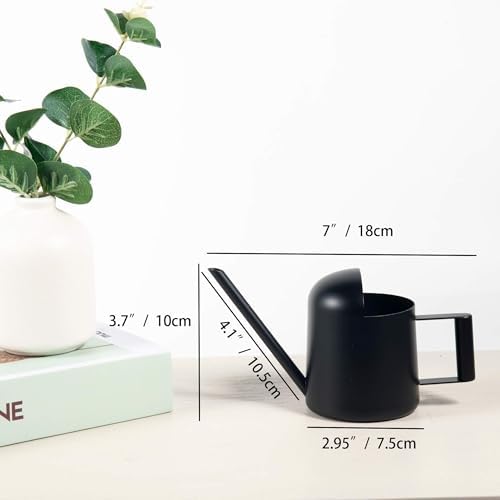 IMEEA Mini Watering Can for Indoor Plants Stainless Steel Small Watering Can 11oz/300ml - Image 2
