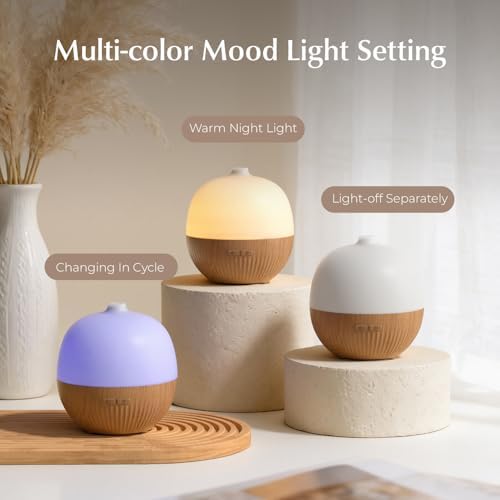 ARVIDSSON Essential Oil Diffuser 2 Pack, 100ml Aromatherapy Diffuser with Mood Light, Ultrasonic Oil Diffusers for Home, Small Diffuser for Essential Oils, Gift for Women - Image 6
