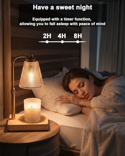 Candle Warmer Lamp with Timer, Dimmable, Adjustable Height, Square - Image 5