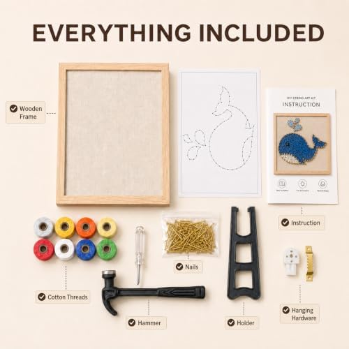 RM Studio DIY String Art Kit, Arts and Crafts for Adults Women Teen Girl, Handmade Funny Gift Art Project for Home Décor, Keepsake & Creative Crafts - Image 3