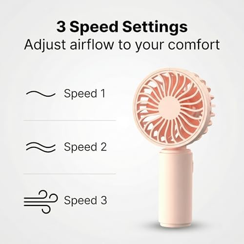 VanSmaGo 4 Pack Mini Handheld Fan, USB Rechargeable Portable Fan with 3 Speeds, Small Pocket Personal Fan for Travel, Theme Park, Summer Holiday Essentials, Commute and Outdoors - Image 6