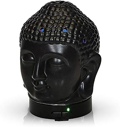 Aromar Buddha Ceramic Diffuser, Black - Image 4
