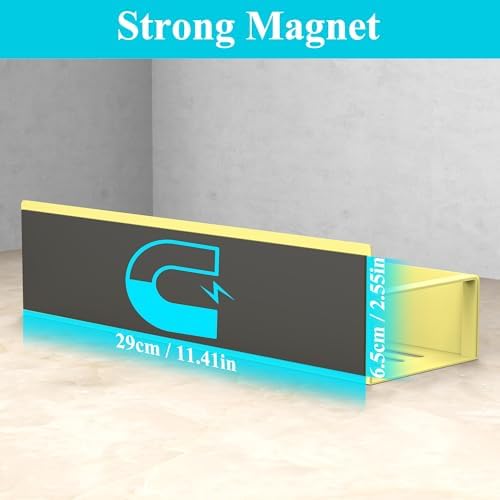 HuggieGems Metal Magnetic Spice Rack for Refrigerator Yellow, 4 Pack - Image 3