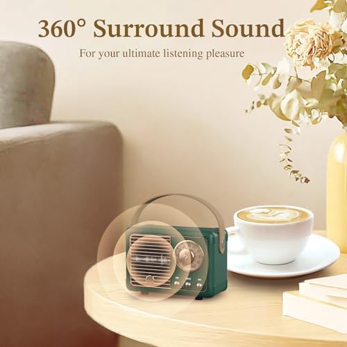 PRUNUS J-999 Retro Bluetooth Speaker,Vintage Decor Mini Wireless Speaker - Image 3