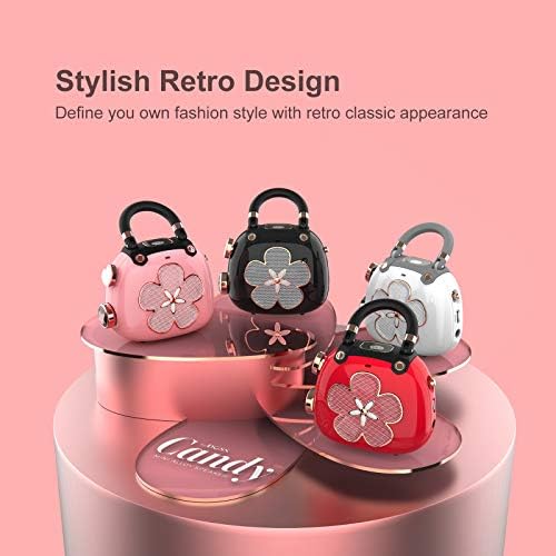 DOSS Candy Mini Portable Bluetooth Speaker with Clean Sound, Built-in Mic, Ultra-Portable Design, Wireless Speaker Compatible for Home, Outdoors, Travel, Gift Ideas-Red - Image 3