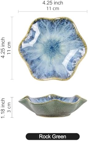 Lotus Leaf Ceramic Jewelry Ring Dish for Women (Rock Green) - Image 2