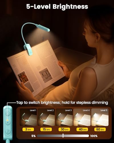 Glocusent 13 LED Book Lights for Reading at Night, Gifts for Book Lovers - Image 3