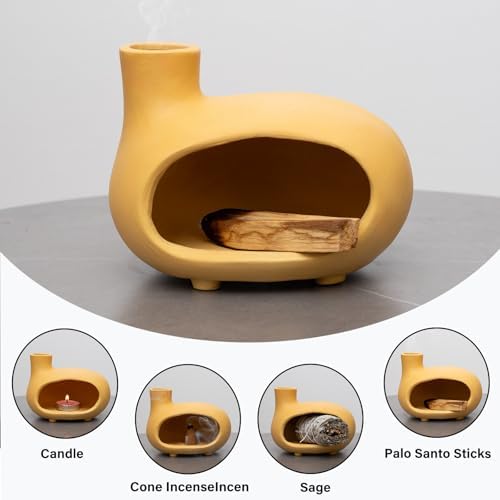 Matte Clay Palo Santo Chimney Burner Holder for Witchcraft & Altar Supplies - Image 6