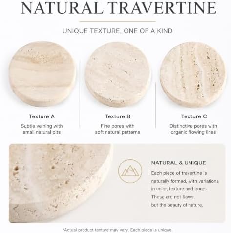 Koville Marble Jewelry Dish, Small Round Trinket Dish for Ring Necklace Earring, 4" Decorative Dish, Natural Stone Soap Dish for Bathroom Kitchen - Image 3