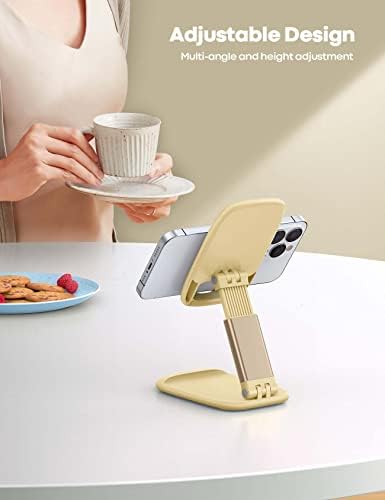 Lamicall Yellow Phone Stand for Desk - Telephone Stand Desk - Image 2