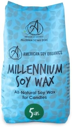 American Soy Organics Freedom Soy Wax Beads for DIY Candle Making, 5 lbs by AmericanSoyOrganics