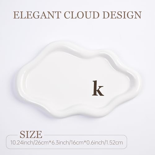 Ceramic Jewelry Large Decorative Cloud Tray, Trinket Dish (k) - Image 2