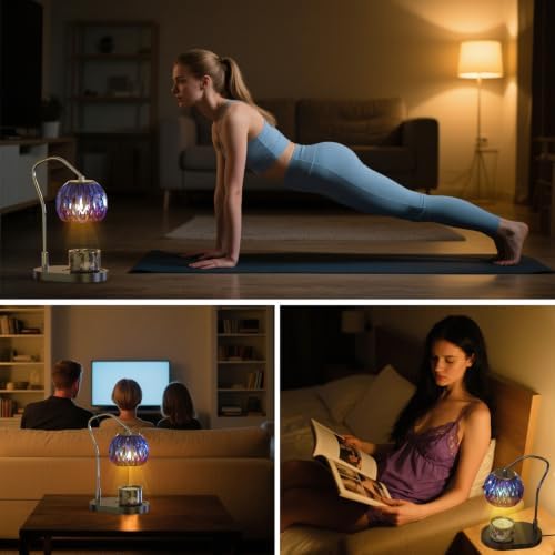 Candle Warmer Lamp with Timer & 4-Level Dimmer, Modern Decor - Image 6