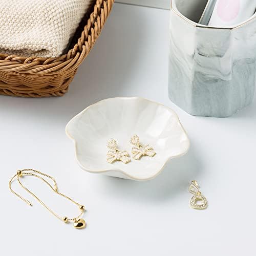 BEUNAIZER Jewelry Dish Tray, Ring Dish, Ceramic Trinket Tray, Key Bowl - Image 5