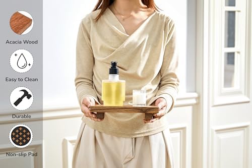 X-Small 8.5" Acacia Wood Riser Pedestal Stand for Kitchen Counter - Image 5