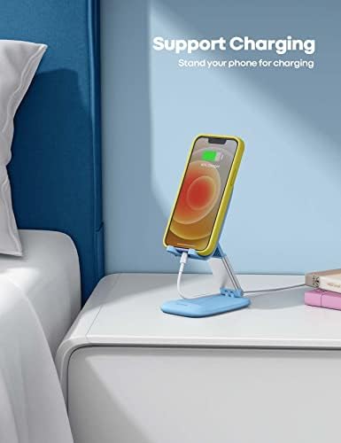 Lamicall Easter Basket Stuffers for Teens Girls Boys Cell Phone Stand, Blue Cell Phone Holder for 4-8'' Smartphone, Desk Accessories & Workspace Organizers, Telephone Stands - Image 3