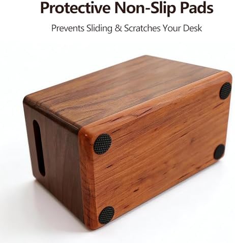 Solid Black Walnut Dual Slot wood Pen Holder for Desk - Image 6