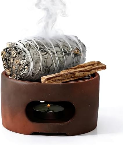 All-in-One Incense Holder for Palo Santo Sage Incense Sticks by BreatheBeBelong