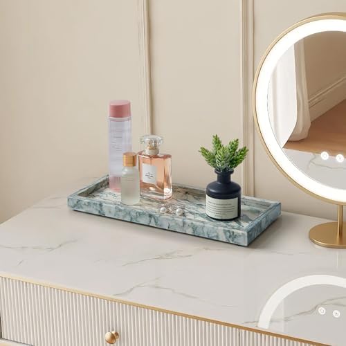 Natural Marble Vanity Tray, Stone Organizer for Bathroom & Kitchen - Image 6