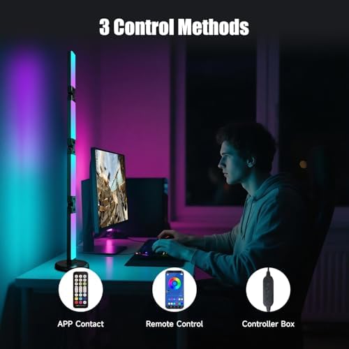 Led Desk Lamp with Atmosphere Lighting, Smart RGB LED Desk Lamp - Image 5