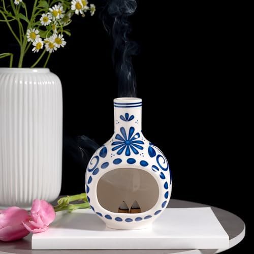 Ceramic Palo Santo Holder Chimney Burner, Cute Mini Chiminea Incense Cone - Image 5