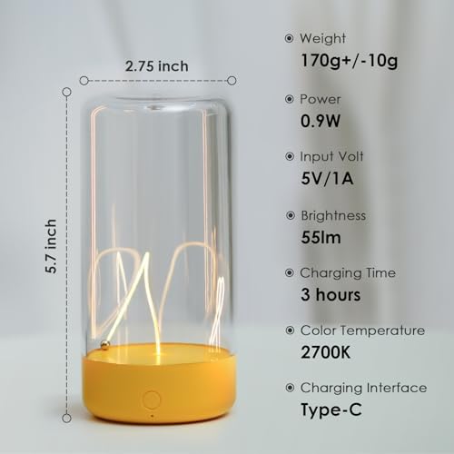 AUGE LIGHT Mini Minimalist Table Lamp, Cordless Lamp, Rechargeable Lamp - Image 6