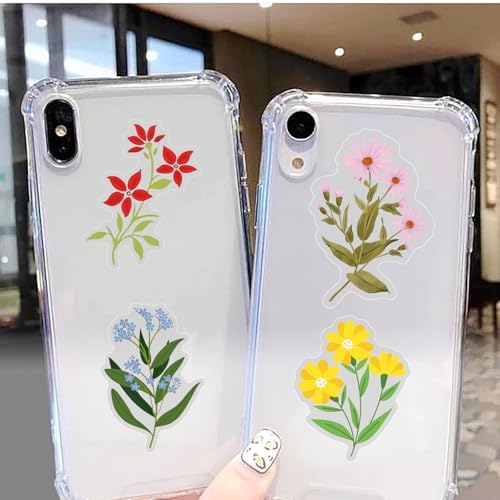 50PCS Transparent Flora Scrapbook Stickers, Flower-F - Image 7