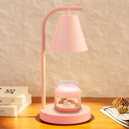 Pink Candle Warmer Lamp - with Timer & Dimmer, Cozy for Women Mom, Modern Home Decor House Warming Gifts Wax Melt Warmer for Scented Jar Candles - Image 2