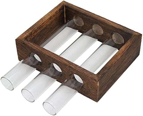 GLOGLOW Plant Propagation Station,Tiered Hydroponic Planters Pots with Wooden Stand and Glass Test Tubes, Home Decoration Vase and Gifts for Women Mom Plant Lovers Unique - Image 5
