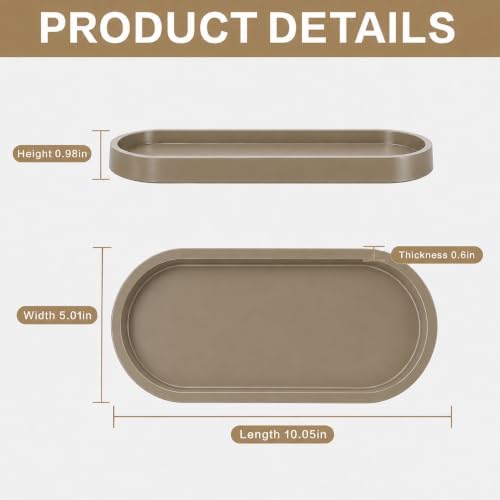 Bathroom Tray,Vanity Tray,Perfume Tray for Makeup,Perfume,Trinket - Image 7