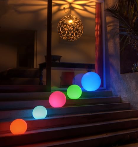 Mr.Go 10-in RGB LED Ball Light, Rechargeable Waterproof Globe Lamp w/Remote - Image 5