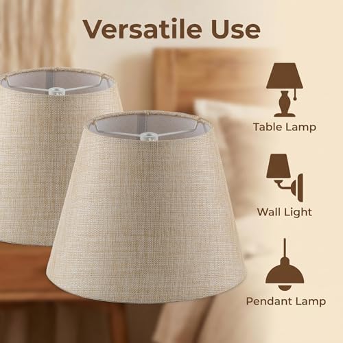 Set of 2 Spider Fitter Replacement Lamp Shades for Table Lamps - Image 3