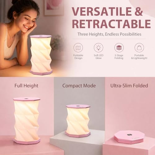 Portable Foldable Table Lamp, Japanese Gift, Paper Lantern Lights - Image 4