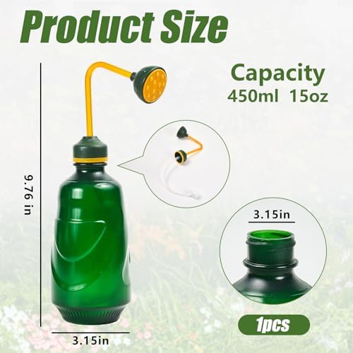 Precision Spout 0.45L Watering Can – Perfect for Delicate Seedlings - Potted Plants - Green - Image 2