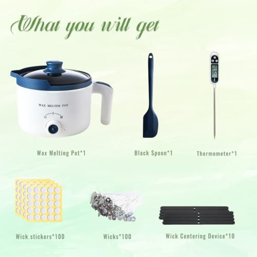 Ksedcon Electric Wax Melting Pot for Candle Making with Pouring Spout - Image 2