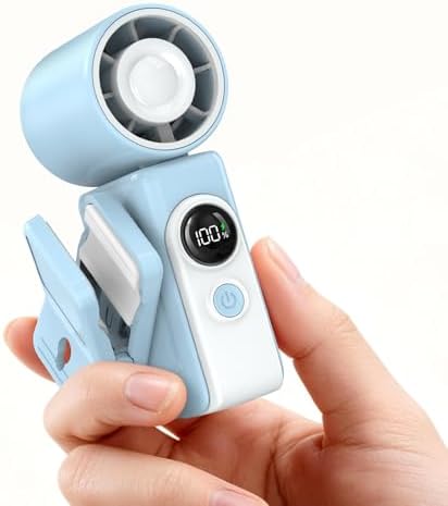 Clip-On Portable Fan for Strollers Travel, Rechargeable Turbo Personal Fan by CoolnessRedefined