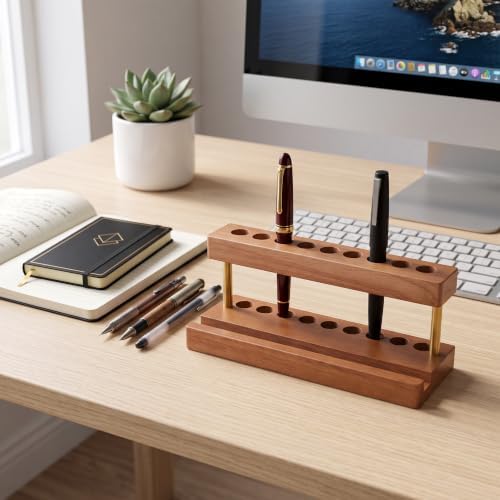 Pen Holder for Desk, Pencil Organizer, Fountain Pen Display Stand - Image 7