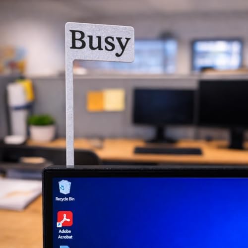 Desk Status Flag - Busy/on Call/Meeting/Back off - Focus Indicator for Home Office - Work from Home Desk Sign - Productivity Desk Accessory - PLA Material - Image 3