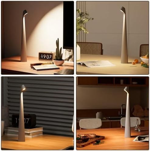 HAPYGI Cordless Rechargeable Reading Metal Table Lamp, 3-Level Brightness - Image 4