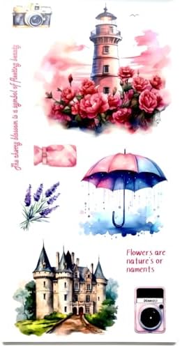 Aesthetic Journaling Sticker Books for Adults - Pre-Cut Scrapbook Stickers Vintage 20 Sheets Junk Journal Supplies Watercolor Scrapbooking Stickers Planner Cottagecore Decorative DIY Arts Craft Making - Image 6